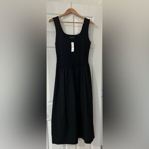 J. Crew Classic Black Midi Dress